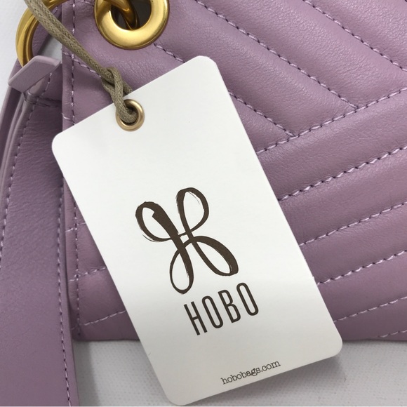 Hobo Quilted Leather Vida Wristlet OS - Lavender